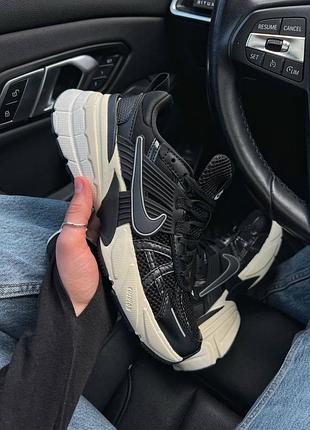 Женские кроссовки nike v2k runtek black найк черного цвета