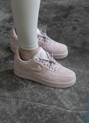 Женские кроссовки nike air force 1 low pink найк форс розового цвета