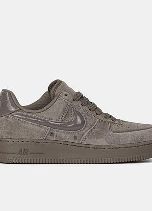 Мужские кроссовки nike air force 1 low mink brown найк форс коричневого цвета