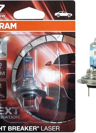 Автолампа h7 night breaker laser+150% 12v 55w px26d (блистер 1шт)