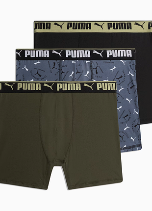 Мужские трусы puma athletic men's boxers (3 pack) новые оригинал из сша