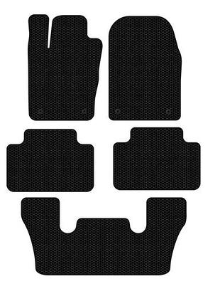 Резиновые коврики carsuit (3 ряда, черные) для dodge durango 2010- гг