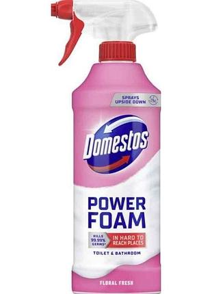 Пена для чистки ванных комнат 435мл триггер цветочная свежесть тм domestos