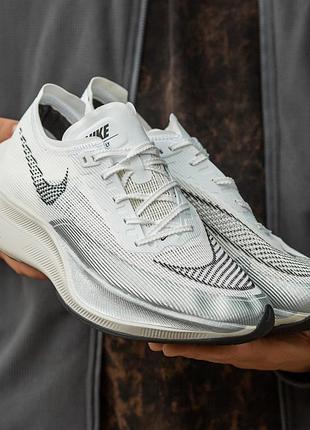 Кроссовки nike zoom x white\silver распродаж