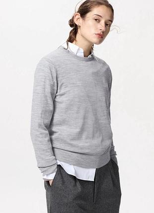 Свитер из мериносовой шерсти uniqlo