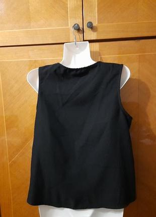 Atmosphere р.10 эротичная новая  блуза эко-кожа с золотистым украшением2 фото