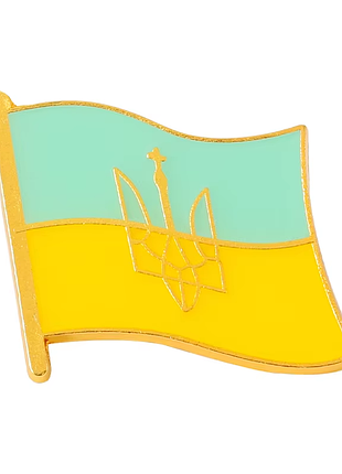 Значок-брошь с флагом украины