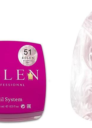 051 моделюючий гель builder gel pearl edlen 15 мл