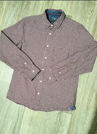 Мужская рубашка primark в клетку , размер м slim fit
