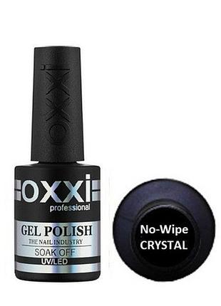 Oxxi топ без липкого шару top no wipe crystal, 10 мл