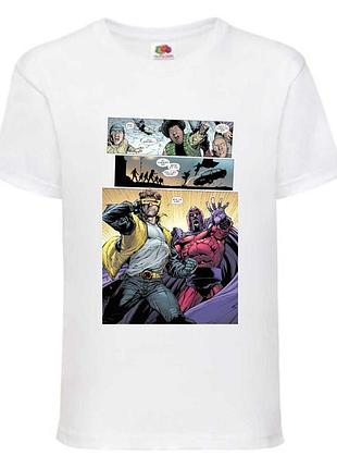 Футболка детская люди икс (x-men 0011) белая, 98-104-116-128-140-152-164 размер