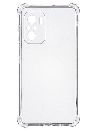 Tpu чехол getman ease logo усиленные углы full camera для xiaomi redmi note 10 / note 10s бесцветный (прозрачный)