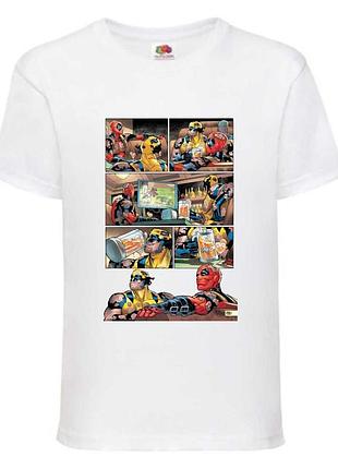 Футболка детская люди икс (x-men 007) белая, 98-104-116-128-140-152-164 размер
