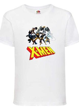 Футболка детская люди икс (x-men 002) белая, 98-104-116-128-140-152-164 размер