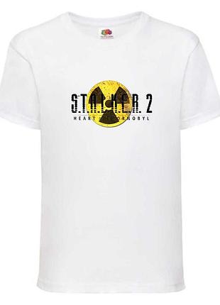 Футболка детская сталкер 2 (stalker 2 - 003) белая, 98-104-116-128-140-152-164 размер