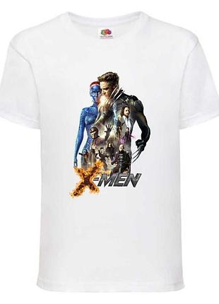 Футболка детская люди икс (x-men 001) белая, 98-104-116-128-140-152-164 размер