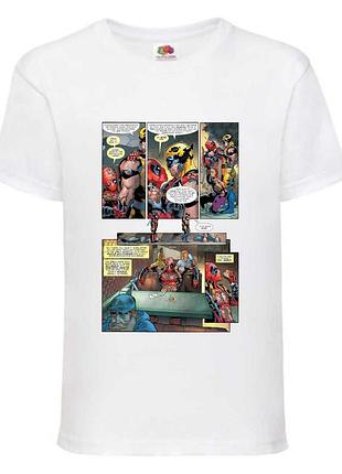Футболка детская люди икс (x-men 005) белая, 98-104-116-128-140-152-164 размер
