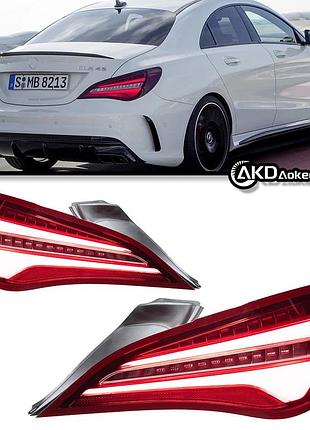 Задние светодиодные фонари с drl для mercedes-benz cla w117 (2014–2019)