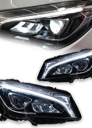 Передние светодиодные фары с проекционными линзами для mercedes-benz w117 cla-class (2014–2018)
