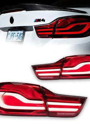 Світлодіодні задні ліхтарі з drl та сигнальними лампами для bmw 4 серії f32/f82/f36 lci (2013–2019)