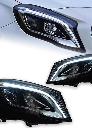 Передние светодиодные фары с линзами для mercedes-benz gla x156 (2015–2019)