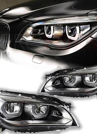 Светодиодные передние фары для bmw 7 серии f01/f02 (2009–2014) с проекционными линзами и дневными ходовыми