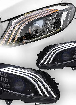 Передние светодиодные фары для mercedes-benz c-class w205 (2014–2020), модели c180, c200, c260, c300