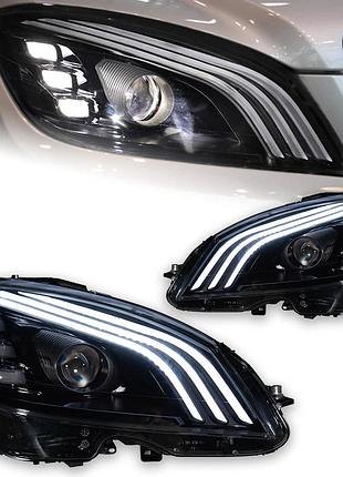Передние светодиодные фары с проекционными линзами для mercedes-benz w204 (2007–2010)