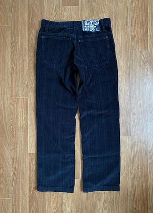 Винтажные мужские вельветовые брюки d&amp;g sailor dept размер 32