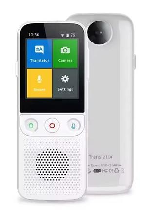 Портативный переводчик t10 pro (160 языков, chatgpt), фото- и аудиоперевод