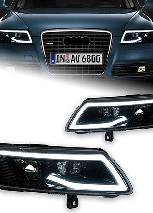 Передні світлодіодні фари (ліва і права) для audi a6 c5/c6 (2004–2011)