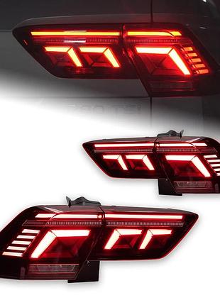 Задні ліхтарі для volkswagen tiguan (2016–2021) — led з динамічним сигналом