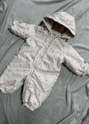 Дитячий зимовий комбінезон h&m 4-6 місяців