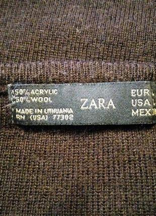 Zara . 50% натуральная шерсть . вовна светер джемпер пуловер4 фото