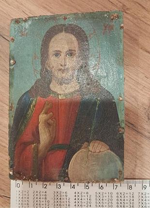 Старинная икона господь  вседержитель