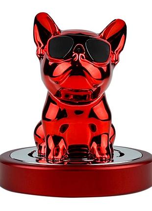 Ароматизатор diamond french bulldog червоний abs-пластик 8х9 см для торпедо автомобіля з ароматом ocean breeze