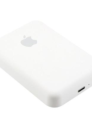 Power bank 5000mah белый lightning usb 15вт для iphone magsafe