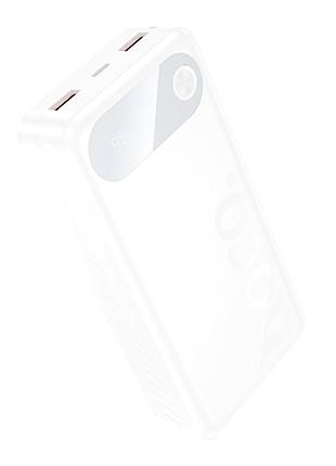 Power bank hoco j154a victorious 20000 mah 22.5w pd20w 3 usb type-c білий abs пластик