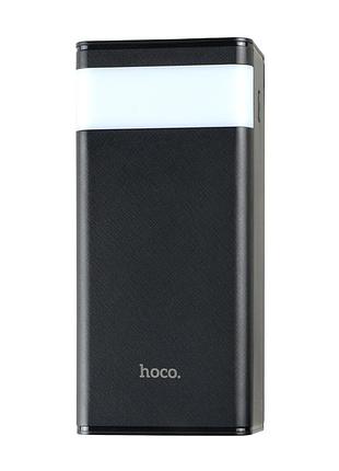 Повербанк hoco j86 powermaster 40000 mah 22.5 w 4 usb type-c чорний для заряджання ґаджетів