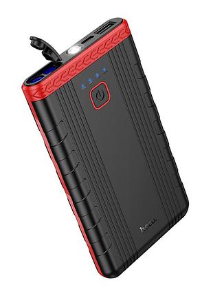 Універсальна мобільна батарея hoco qs5 6000 mah 22.2wh 12 v 400 a чорний abs пластик ліхтар usb type-c