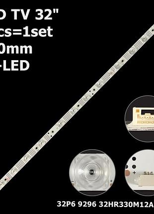 Led підсвітка tv 32" 4c-lb3212-hr02j 32p6h 32p6 32hr330m12a0 v5 v6 1шт.