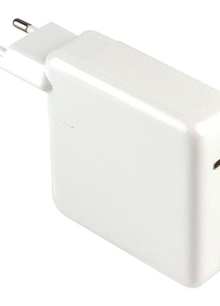 Мережевий зарядний пристрій 96 вт usb-c pd для macbook білий полікарбонат