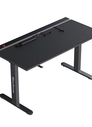 Игровой стол fantech dw114 workstation черный 140x70 см с регулировкой высоты до 122 см и магнитной rgb подсветкой