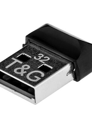 Флешка usb 32gb t&g shorty 010 черный пластик для хранения данных