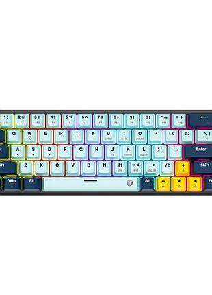 Игровая клавиатура fantech atom63 mk874v2 mizu red switch usb rgb 63 кнопки abs пластик skyblue