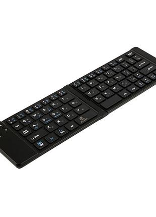 Беспроводная складная клавиатура bluetooth 66 клавиш черный jeqang jb-829 для смартфонов и планшетов