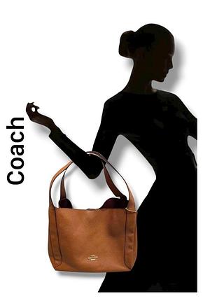 Сумка coach натуральная кожа