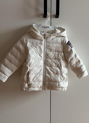 Куртка дитяча ralph lauren, розмір 9місяців біла куртка