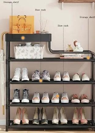 Зберігання жіночого взуття shoe rack 5 ярусов, міцна полиця для взуття зберігання полку ze-80