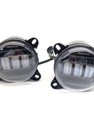 Противотуманные led фары для volkswagen polo-4, t5 45w w+y (комплект 2-шт)